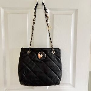 DKNY Black Quilted Shoulder Bag